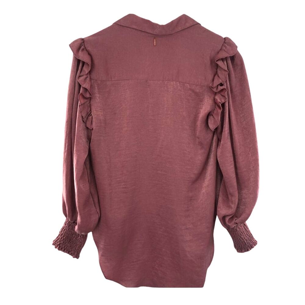 MISA Silky Ruffle Top - Picture 2 of 7